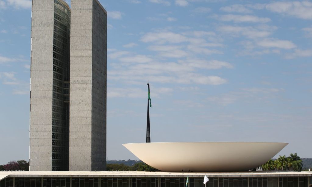 Palácio Do Congresso Nacional Na Esplanada Dos Ministérios Em Brasília - PORTAL CONTABILIDADE